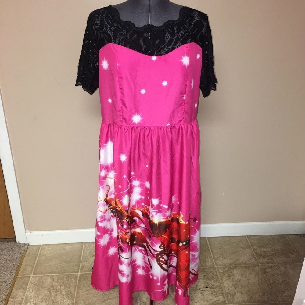 Nextmia Christmas reindeer dress size 14